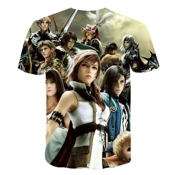 Japanese Game Final Fantasy Anime 3D T Shirt Men/Women Harajuku T-shirt Satanist Moive Graphic Tees men Tshirt Streetwear Top | Vimost Shop.