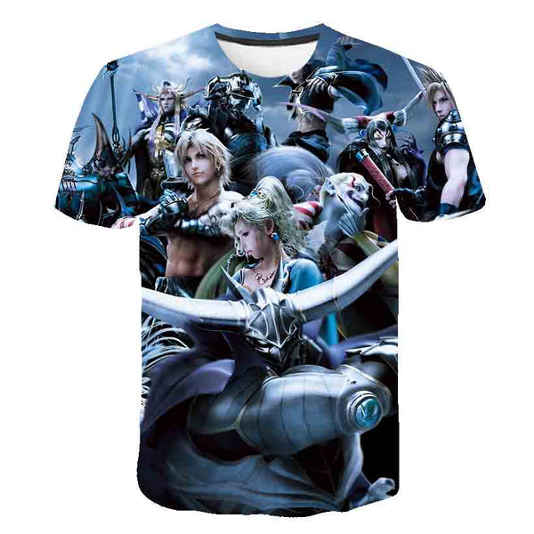 Japanese Game Final Fantasy Anime 3D T Shirt Men/Women Harajuku T-shirt Satanist Moive Graphic Tees men Tshirt Streetwear Top | Vimost Shop.
