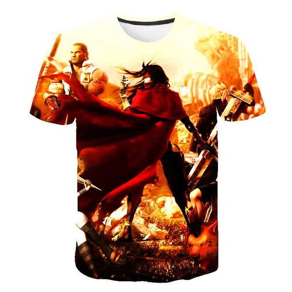 Japanese Game Final Fantasy Anime 3D T Shirt Men/Women Harajuku T-shirt Satanist Moive Graphic Tees men Tshirt Streetwear Top | Vimost Shop.