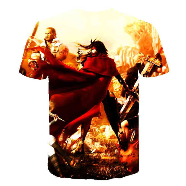 Japanese Game Final Fantasy Anime 3D T Shirt Men/Women Harajuku T-shirt Satanist Moive Graphic Tees men Tshirt Streetwear Top | Vimost Shop.