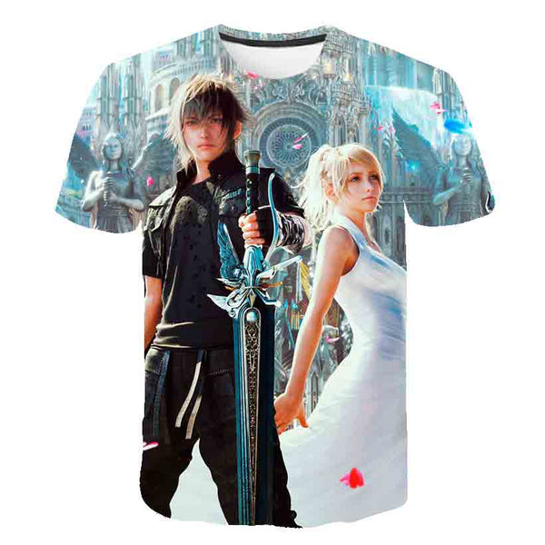 Japanese Game Final Fantasy Anime 3D T Shirt Men/Women Harajuku T-shirt Satanist Moive Graphic Tees men Tshirt Streetwear Top | Vimost Shop.
