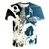 Enthusiastic Music Printed T shirt Men 3d Water Flame YinYang Music Note Tshirt Harajuku Shirt Hip Hop Rock Cool Streetwear Tees | Vimost Shop.