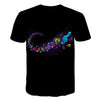 Enthusiastic Music Printed T shirt Men 3d Water Flame YinYang Music Note Tshirt Harajuku Shirt Hip Hop Rock Cool Streetwear Tees | Vimost Shop.
