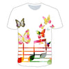 Enthusiastic Music Printed T shirt Men 3d Water Flame YinYang Music Note Tshirt Harajuku Shirt Hip Hop Rock Cool Streetwear Tees | Vimost Shop.