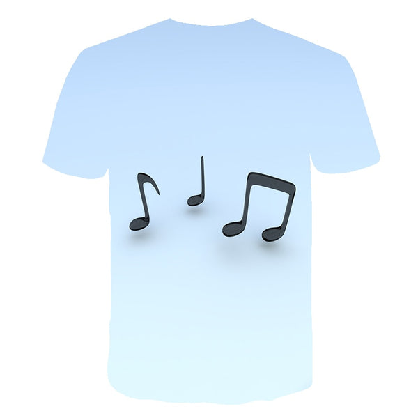 Enthusiastic Music Printed T shirt Men 3d Water Flame YinYang Music Note Tshirt Harajuku Shirt Hip Hop Rock Cool Streetwear Tees | Vimost Shop.