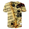 Enthusiastic Music Printed T shirt Men 3d Water Flame YinYang Music Note Tshirt Harajuku Shirt Hip Hop Rock Cool Streetwear Tees | Vimost Shop.