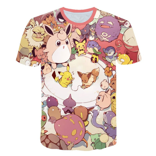 Pokemon Detective Pikachu 3D Printed Children T-shirt Summer Short Sleeve T shirt Boys/girl Tops | Vimost Shop.
