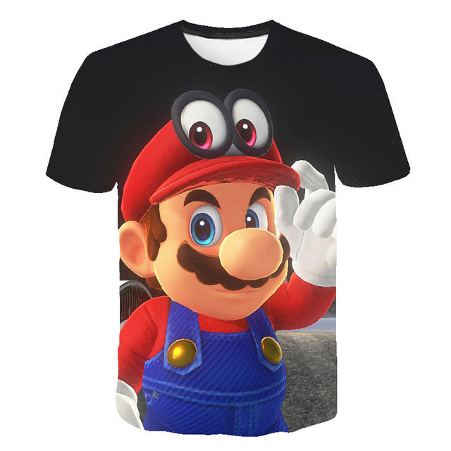 summer New Harajuku style Classic games Super Mario t shirt Mario Bros 3D print t-shirts hip hop tshirt | Vimost Shop.