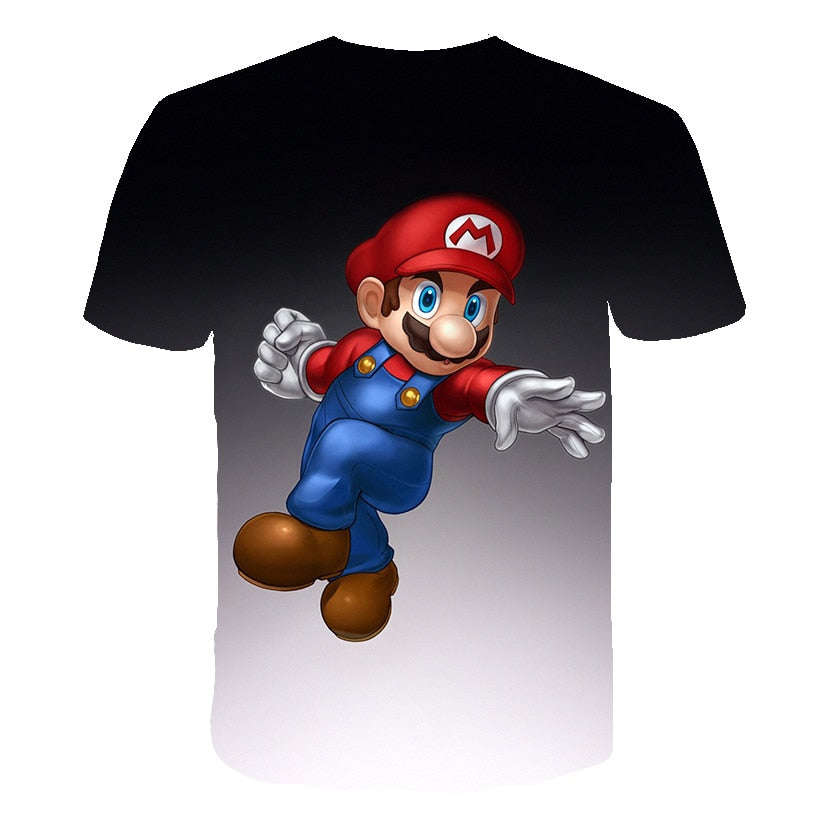 summer New Harajuku style Classic games Super Mario t shirt Mario Bros 3D print t-shirts hip hop tshirt | Vimost Shop.