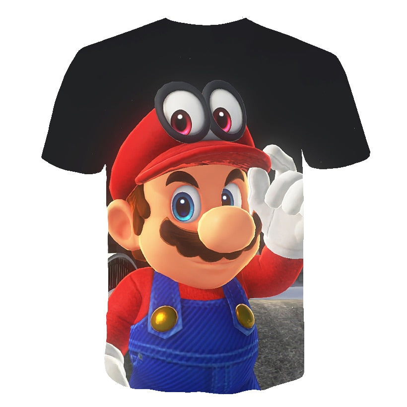 summer New Harajuku style Classic games Super Mario t shirt Mario Bros 3D print t-shirts hip hop tshirt | Vimost Shop.