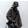 Vintage Hole Letter Printed Hoodie Men treetwear Hip Hop Loose Sweatshirts Techwear Fashion Hoodie Pulover | Vimost Shop.
