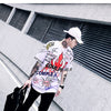 Mens Short Sleeve T-shirt Graffiti Tees Shirts Flame Print Skateboard Tshirts Male Cotton Hip Hop Streetwear KJ54 | Vimost Shop.