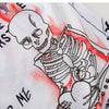 Mens Short Sleeve T-shirt Graffiti Tees Shirts Flame Print Skateboard Tshirts Male Cotton Hip Hop Streetwear KJ54 | Vimost Shop.