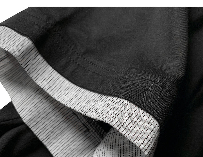 Letter Print Fake Two T Shirt Men Hip Hop Summer Casual Loose Short Sleeve Patchwork Techwear Tshirt Topsni | Vimost Shop.