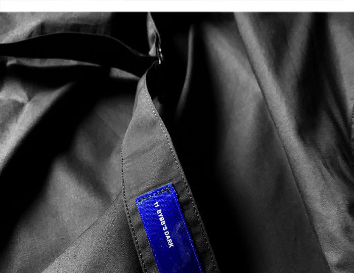 Solid Dark Pile Pile Collar Long Sleeve Hip Hop Streetwear Letter Embroidery Pullover Techwear Fashion Tops | Vimost Shop.