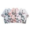 Japanese Geisha Tshirt Streetwear Short Sleeve T Shirt Japan Cotton Tops Tees Men Harajuku Hip Hop T-Shirt | Vimost Shop.