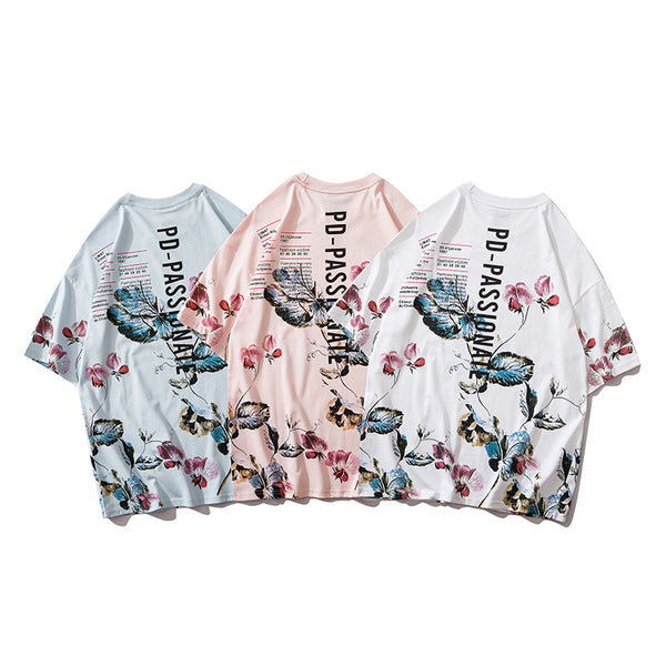 Japanese Geisha Tshirt Streetwear Short Sleeve T Shirt Japan Cotton Tops Tees Men Harajuku Hip Hop T-Shirt | Vimost Shop.