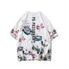 Japanese Geisha Tshirt Streetwear Short Sleeve T Shirt Japan Cotton Tops Tees Men Harajuku Hip Hop T-Shirt | Vimost Shop.