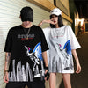 Japanese Geisha Tshirt Streetwear Short Sleeve T Shirt Japan Cotton Tops Tees Men Harajuku Hip Hop T-Shirt | Vimost Shop.