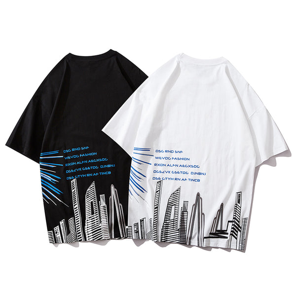 Japanese Geisha Tshirt Streetwear Short Sleeve T Shirt Japan Cotton Tops Tees Men Harajuku Hip Hop T-Shirt | Vimost Shop.