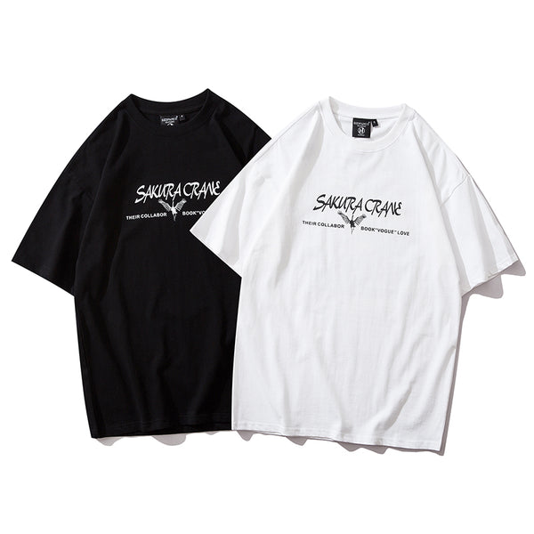 Japanese Geisha Tshirt Streetwear Short Sleeve T Shirt Japan Cotton Tops Tees Men Harajuku Hip Hop T-Shirt | Vimost Shop.