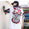 Hip Hop Dark Cat Print Men T Shirt Harajuku Streetwear Hooded Tops Tees Casual Cotton Short Sleeve | Vimost Shop.