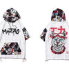 Hip Hop Dark Cat Print Men T Shirt Harajuku Streetwear Hooded Tops Tees Casual Cotton Short Sleeve | Vimost Shop.