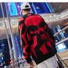 Men Skull Printed Hip Hop Sweater Streetwear High Quality Loose Oversized Sweaters Casual Pullover Clothing KA13 | Vimost Shop.