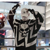 Men Skull Printed Hip Hop Sweater Streetwear High Quality Loose Oversized Sweaters Casual Pullover Clothing KA13 | Vimost Shop.