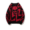 Men Skull Printed Hip Hop Sweater Streetwear High Quality Loose Oversized Sweaters Casual Pullover Clothing KA13 | Vimost Shop.