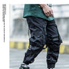 Multi-pocket Hip Hop Harem Pants Men Elastic Waist Trousers Joggers Casual Loose Ribbons Cargo Pants Sweatpants | Vimost Shop.