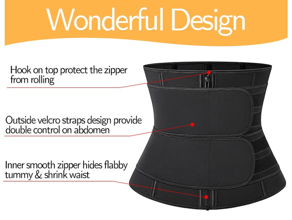 Women Body Shaper Waist Trainer Corset Weight Loss Cinchers Sports Girdle Sauna Sweat Fat Burner Slimming Sheath Fitness Belt | Vimost Shop.