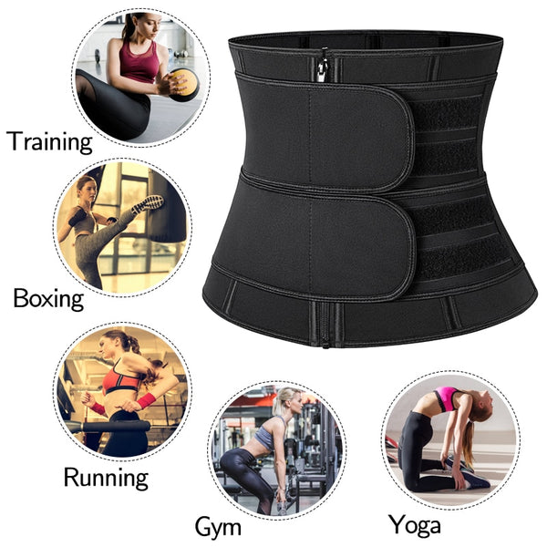 Women Body Shaper Waist Trainer Corset Weight Loss Cinchers Sports Girdle Sauna Sweat Fat Burner Slimming Sheath Fitness Belt | Vimost Shop.