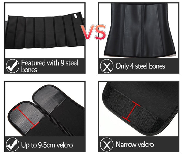Women Body Shaper Waist Trainer Corset Weight Loss Cinchers Sports Girdle Sauna Sweat Fat Burner Slimming Sheath Fitness Belt | Vimost Shop.