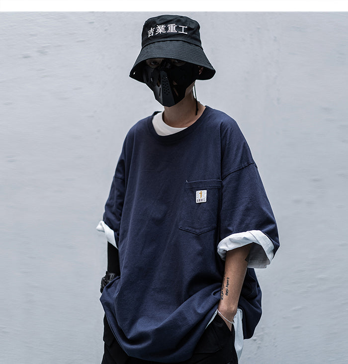 Japanese Style Streetwear T Shirt Men Hip Hop Casual Short Sleeve Summer Fashion Casual Male Techwear Tshirt | Vimost Shop.