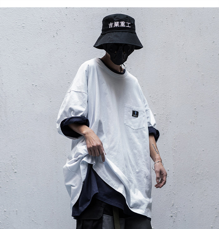 Japanese Style Streetwear T Shirt Men Hip Hop Casual Short Sleeve Summer Fashion Casual Male Techwear Tshirt | Vimost Shop.