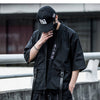 Harajuku Open Stitch Jackets Men Hip Hop Thin Coats Ribbons Japanese Style Male Seven-cent Sleeve Streetwear | Vimost Shop.