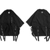 Harajuku Open Stitch Jackets Men Hip Hop Thin Coats Ribbons Japanese Style Male Seven-cent Sleeve Streetwear | Vimost Shop.