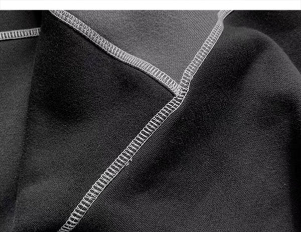 Patchwork Color Block Thick Hooded Sweatshirts Men Harajuku Hip Hop Pullover Casual Cargo Hoodies Streetwear | Vimost Shop.
