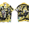 Hip Hop Shirts Graffiti Printing Hawaii Aloha Fancy Beach Streetwear Summer Men Casual Short Sleeve Holiday Shirt | Vimost Shop.
