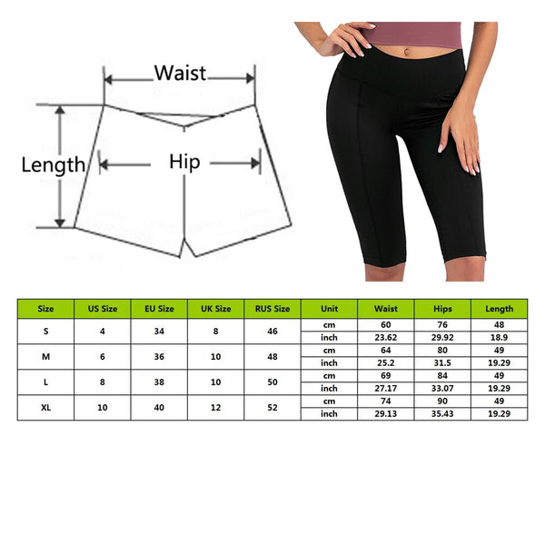 Sexy Women Stretch Biker Shorts Workout Leggings Neon Green Black Athletic Workout Fitness Jogger High Waist Yoga Shorts | Vimost Shop.