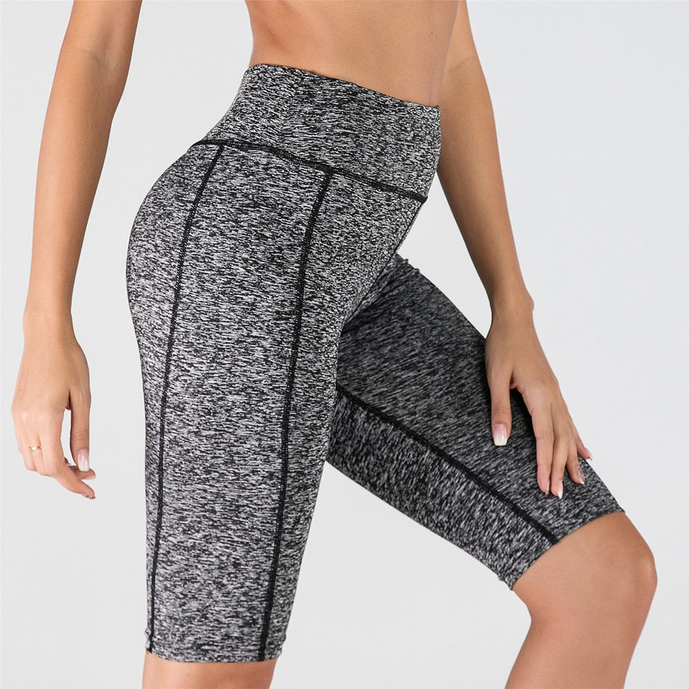 Sexy Women Stretch Biker Shorts Workout Leggings Neon Green Black Athletic Workout Fitness Jogger High Waist Yoga Shorts | Vimost Shop.