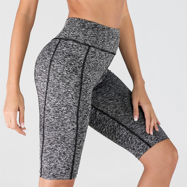 Sexy Women Stretch Biker Shorts Workout Leggings Neon Green Black Athletic Workout Fitness Jogger High Waist Yoga Shorts | Vimost Shop.