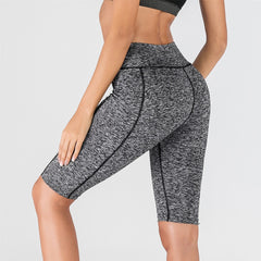Sexy Women Stretch Biker Shorts Workout Leggings Neon Green Black Athletic Workout Fitness Jogger High Waist Yoga Shorts