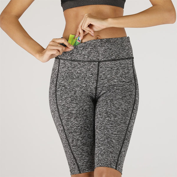 Sexy Women Stretch Biker Shorts Workout Leggings Neon Green Black Athletic Workout Fitness Jogger High Waist Yoga Shorts | Vimost Shop.