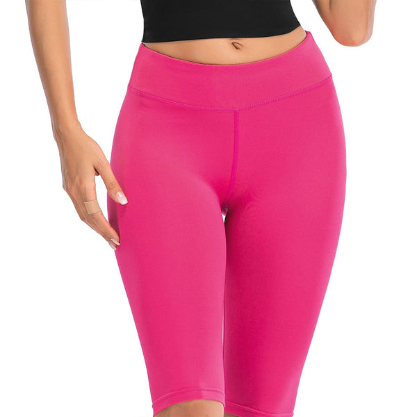 Sexy Women Stretch Biker Shorts Workout Leggings Neon Green Black Athletic Workout Fitness Jogger High Waist Yoga Shorts | Vimost Shop.