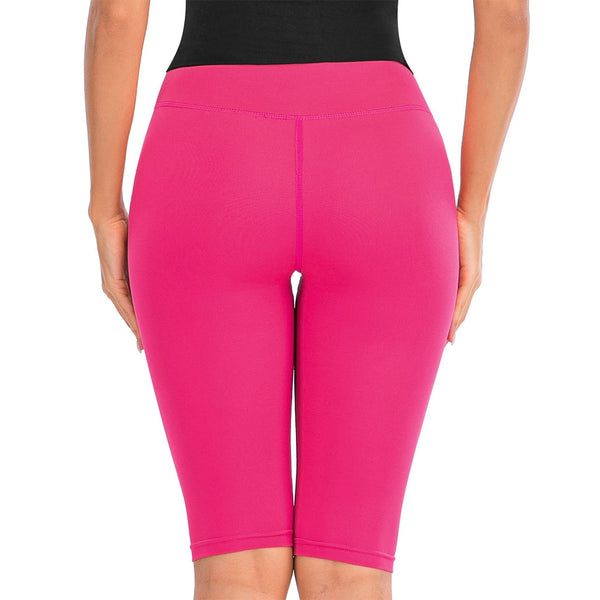 Sexy Women Stretch Biker Shorts Workout Leggings Neon Green Black Athletic Workout Fitness Jogger High Waist Yoga Shorts | Vimost Shop.