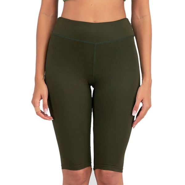 Sexy Women Stretch Biker Shorts Workout Leggings Neon Green Black Athletic Workout Fitness Jogger High Waist Yoga Shorts | Vimost Shop.