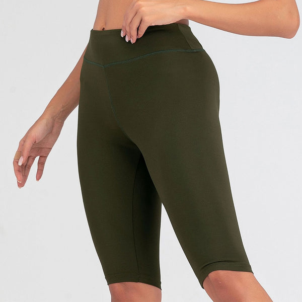 Sexy Women Stretch Biker Shorts Workout Leggings Neon Green Black Athletic Workout Fitness Jogger High Waist Yoga Shorts | Vimost Shop.