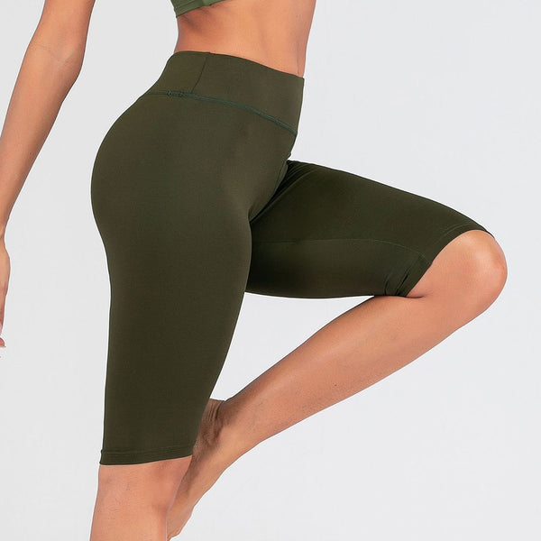 Sexy Women Stretch Biker Shorts Workout Leggings Neon Green Black Athletic Workout Fitness Jogger High Waist Yoga Shorts | Vimost Shop.